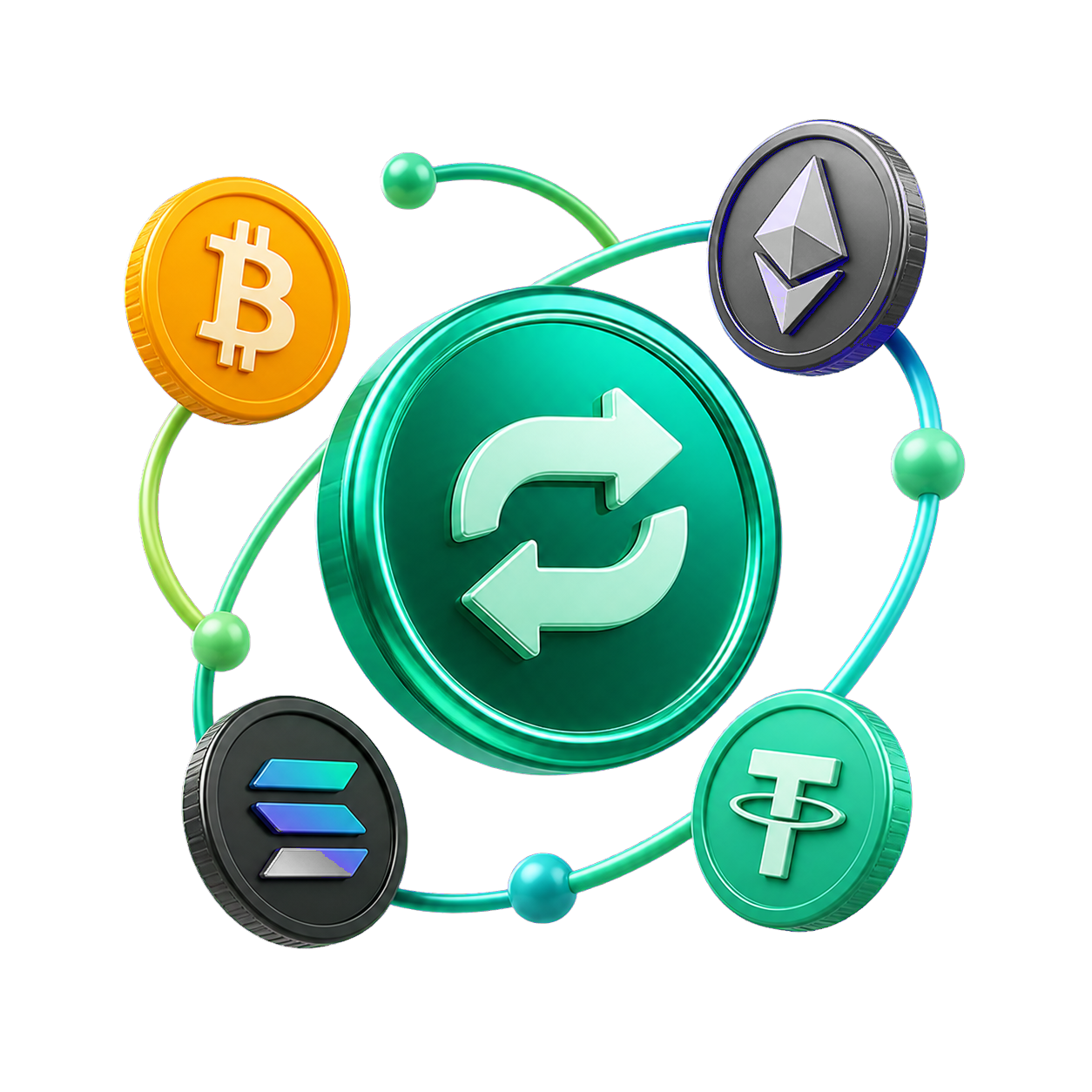Crypto conversion illustration